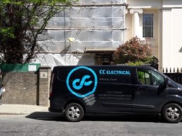 CC Electrical Supplies Van Logo